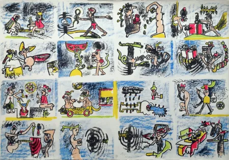 Lithografie Matta - Composition