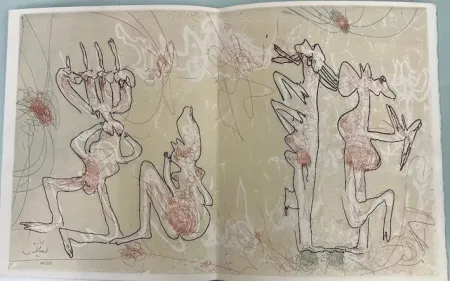 Lithografie Matta - Del libro Michel Butor