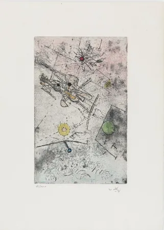 Ets En Aquatint Matta - Droites Libérées