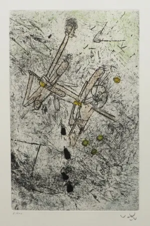 Ets En Aquatint Matta - Droites libérées (planche2)