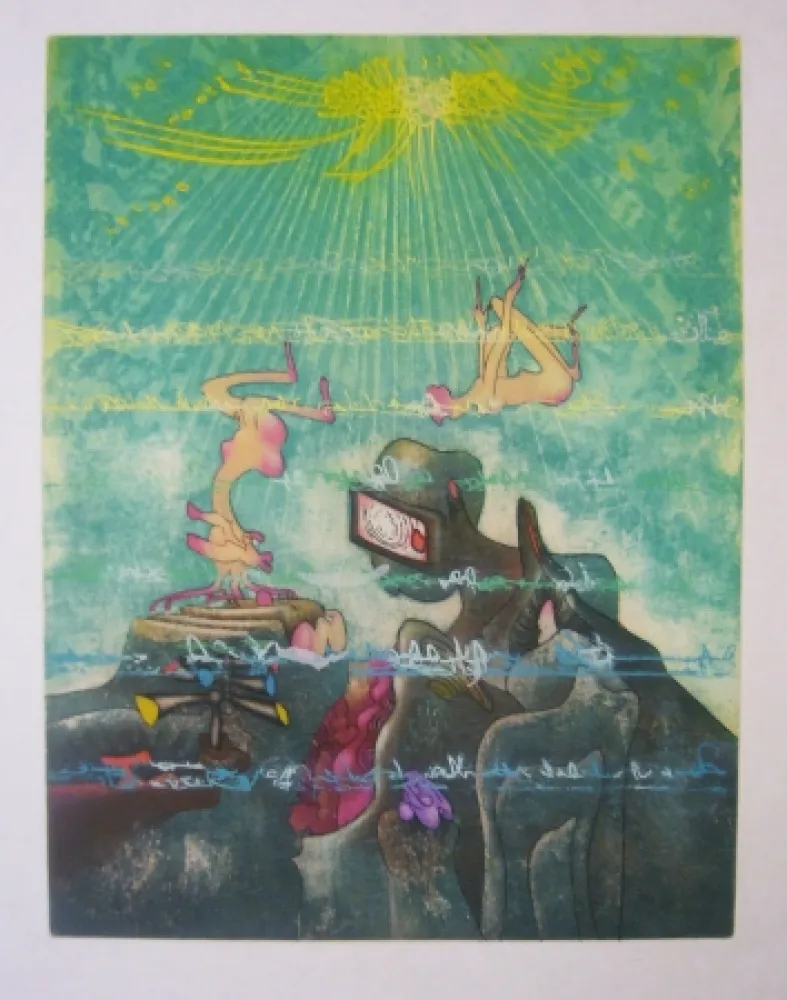 Ets En Aquatint Matta - Epaisseur de haut-mer