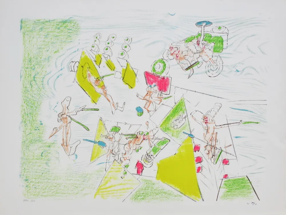 Lithografie Matta - Falbala