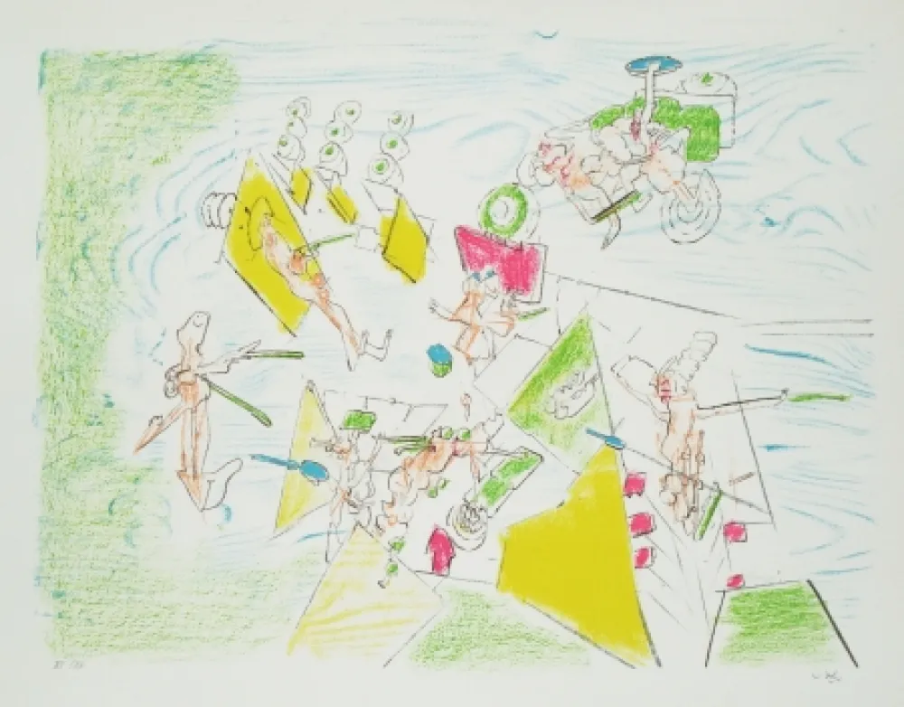 Lithografie Matta - Falbala