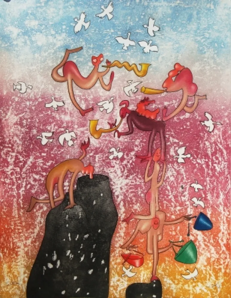 Ets En Aquatint Matta - Grand circus