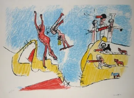 Lithografie Matta - Had a great fall