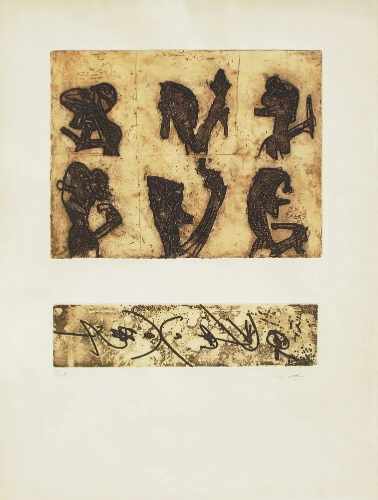 Ets En Aquatint Matta - Herring-Harangue