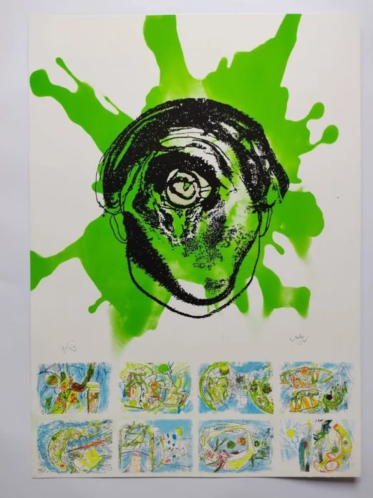 Lithografie Matta - Hommage to Federico Garcia Lorca