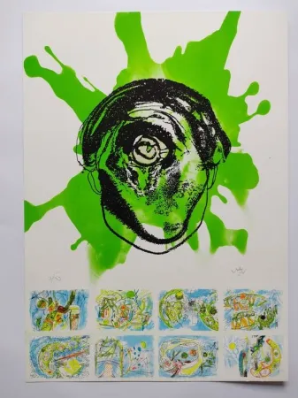 Lithografie Matta - Hommage to Federico Garcia Lorca