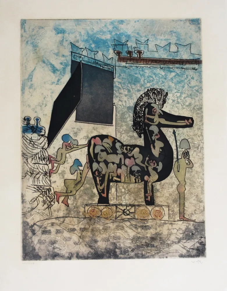 Ets En Aquatint Matta - HOM'MERE-Chaosmos 