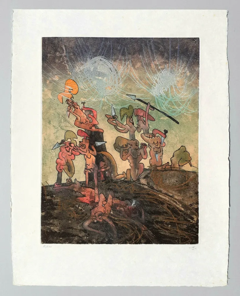 Ets En Aquatint Matta - Hom'mere (Chaosmos)