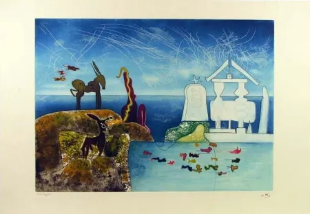 Ets En Aquatint Matta - Hours of the Day Series, 8am