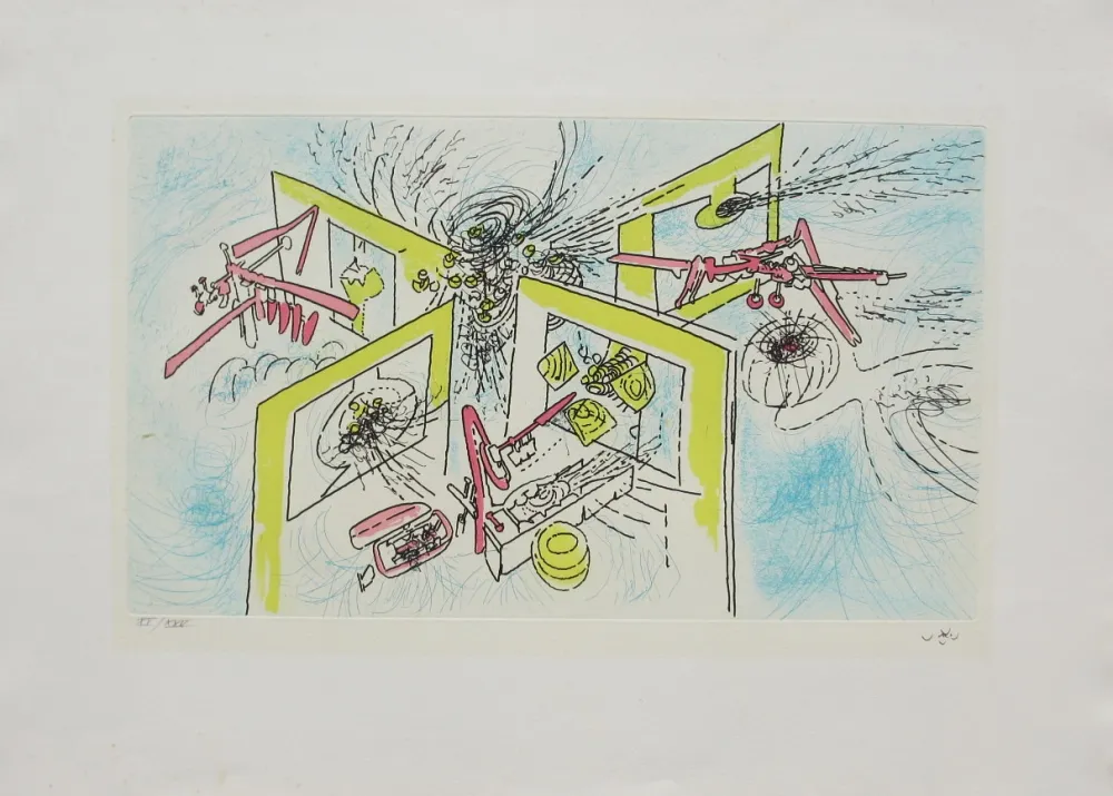 Ets En Aquatint Matta - La grande invariante