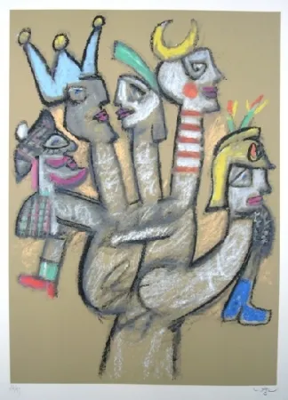 Zeefdruk Matta - La main aux marionnettes 