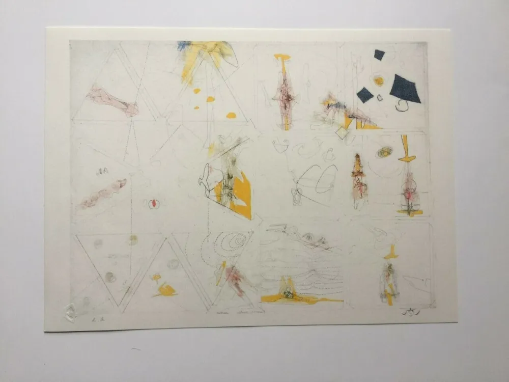 Lithografie Matta - La parole est a Peret (from Morfolgie Verbali)