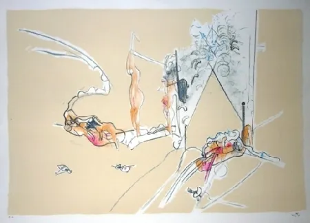 Lithografie Matta - La promenade de Venus