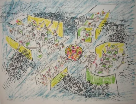 Lithografie Matta - La température de la tête