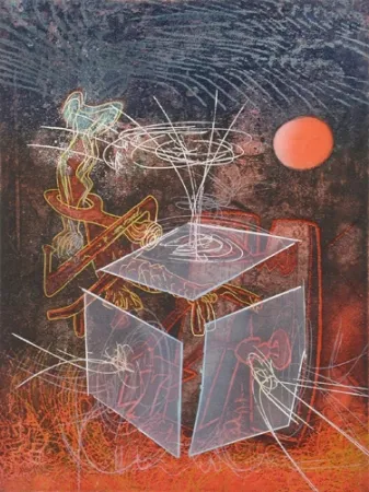 Ets En Aquatint Matta - L'ame est une Couronne