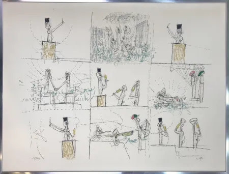 Lithografie Matta - L'ANTI PROCÉS