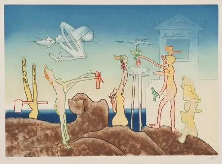 Aquatint Matta - L'Arc obscur des heures