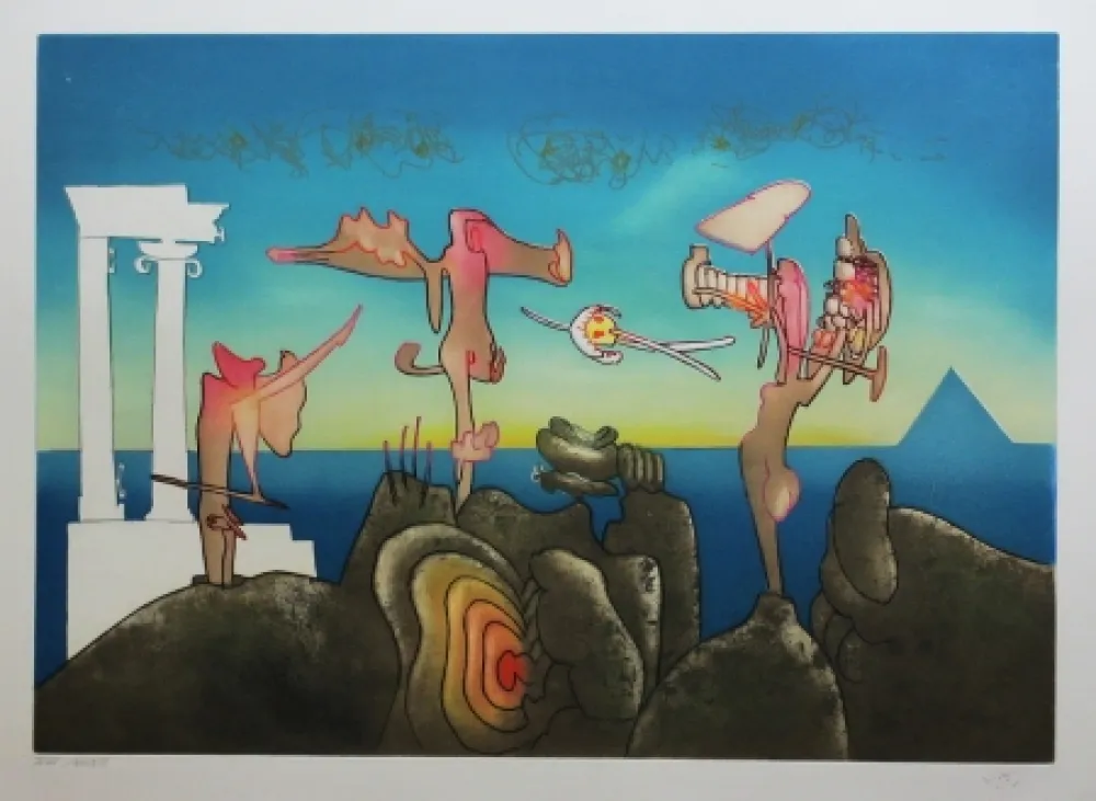 Ets En Aquatint Matta - L'arc obscur des heures