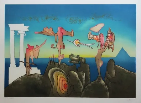 Ets En Aquatint Matta - L'arc obscur des heures