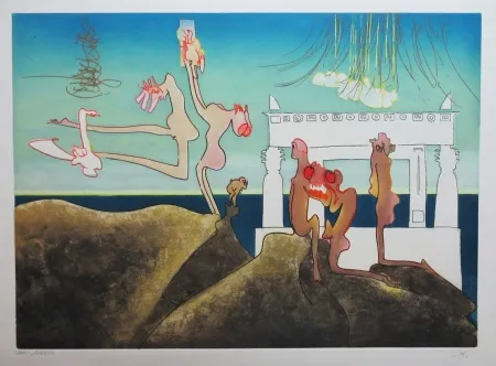 Ets En Aquatint Matta - L'Arc obscur des heures