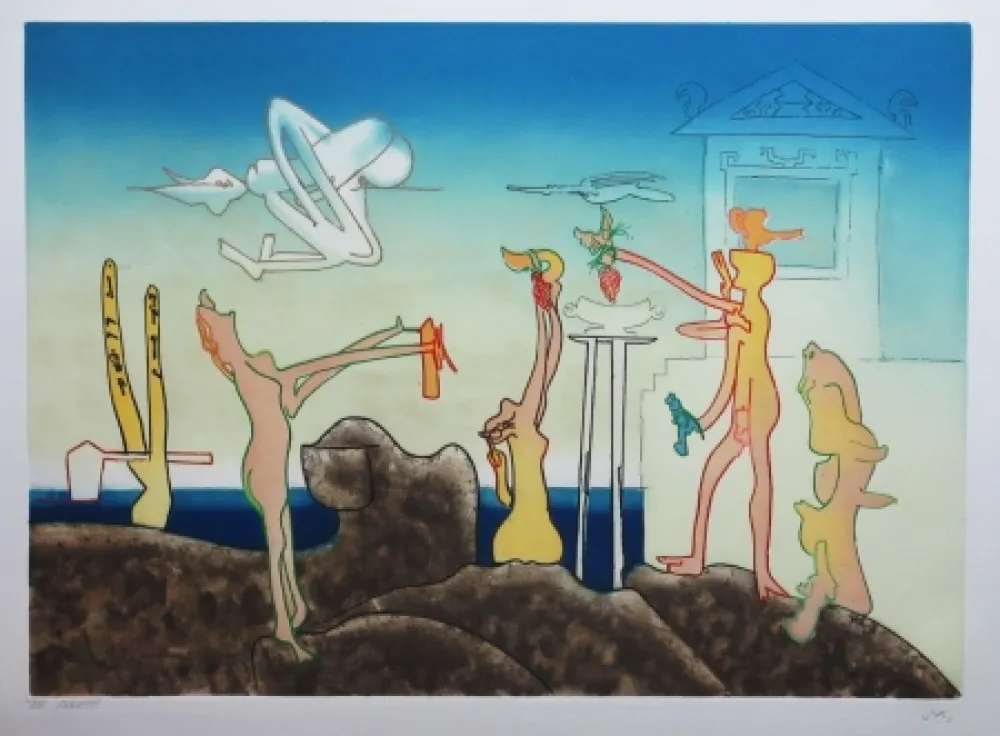 Ets En Aquatint Matta - L'Arc obscur des heures