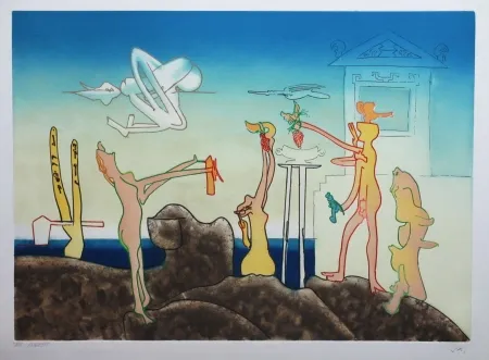 Ets En Aquatint Matta - L'Arc obscur des heures