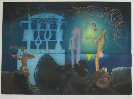 Ets En Aquatint Matta - L'arc obscur des heures