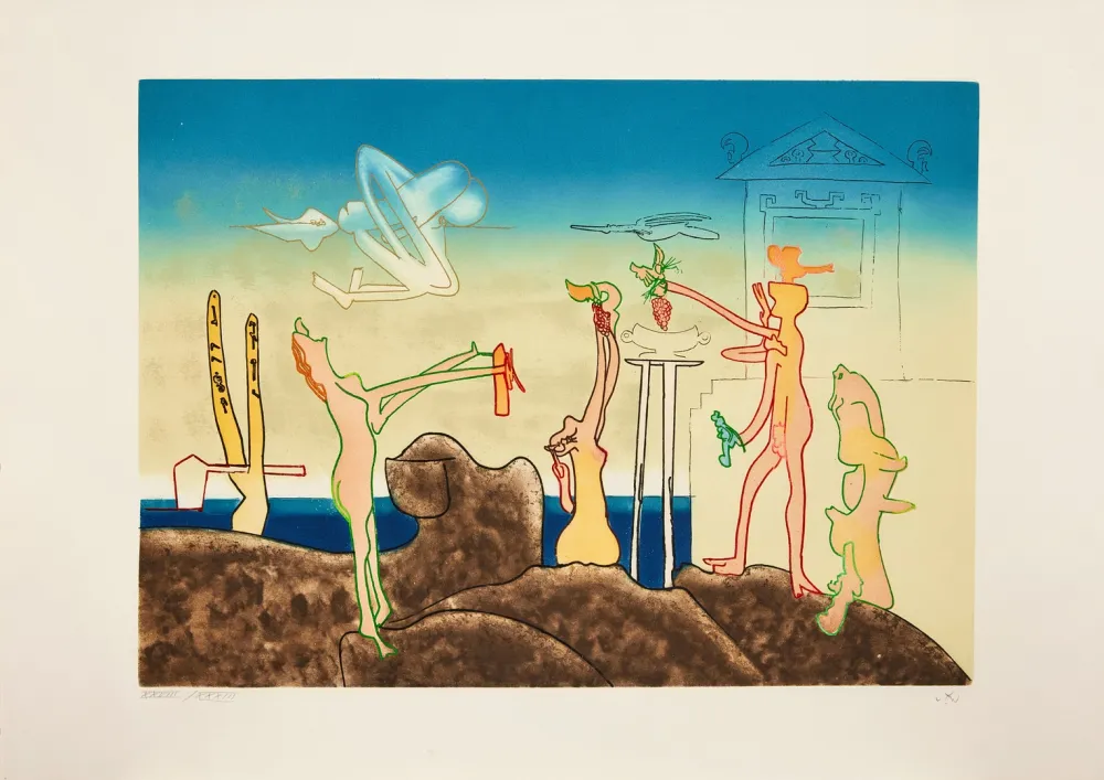 Ets En Aquatint Matta - L'Arc obscure des heures