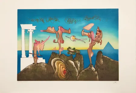 Ets En Aquatint Matta - L'Arc obscure des heures