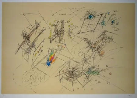 Lithografie Matta - Le doute des trois mondes