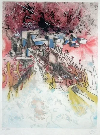 Ets En Aquatint Matta - Le palais d'hiver