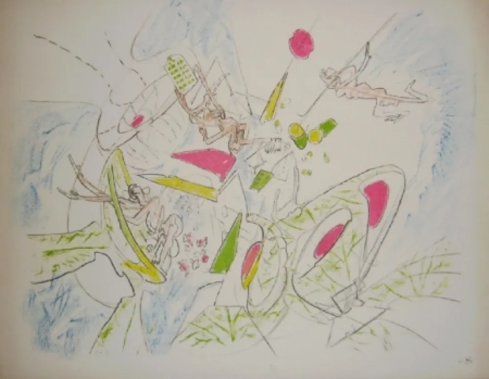 Lithografie Matta - Le visage inférieur