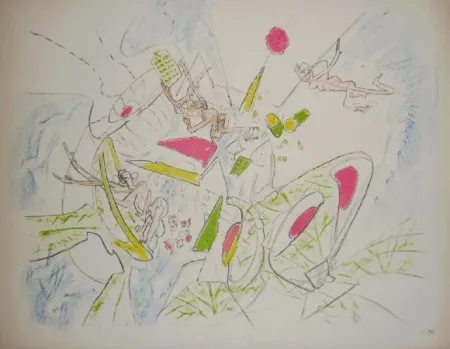 Lithografie Matta - Le visage inférieur