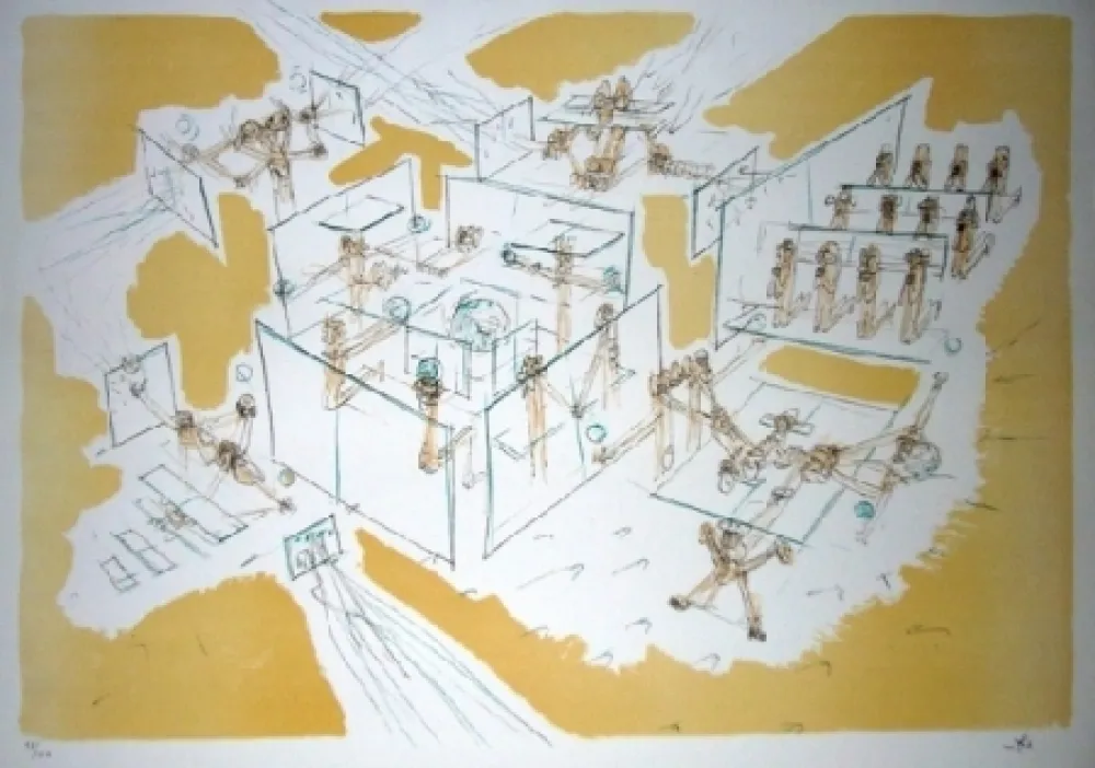 Lithografie Matta - Les convaincus