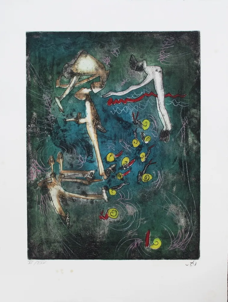 Ets En Aquatint Matta - Les escargots