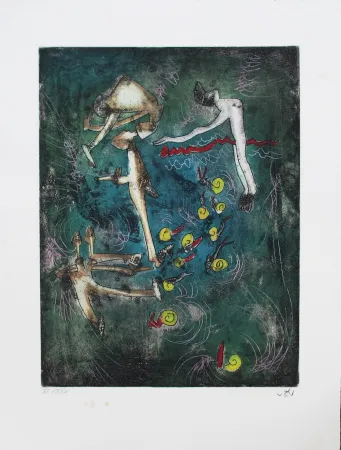 Ets En Aquatint Matta - Les escargots