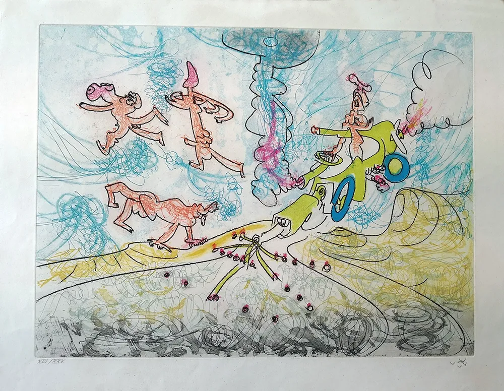 Ets En Aquatint Matta - Les oh! Tomobiles