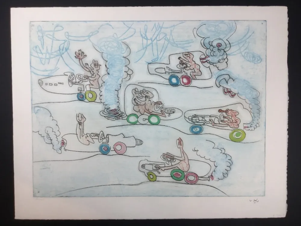 Ets En Aquatint Matta - Les OH! Tomobiles 