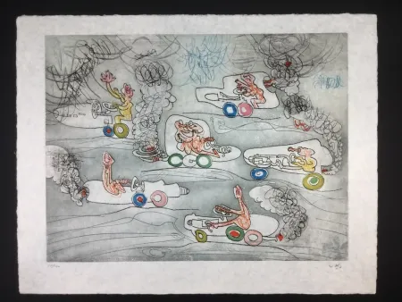 Ets En Aquatint Matta - Les Oh! Tomobiles 