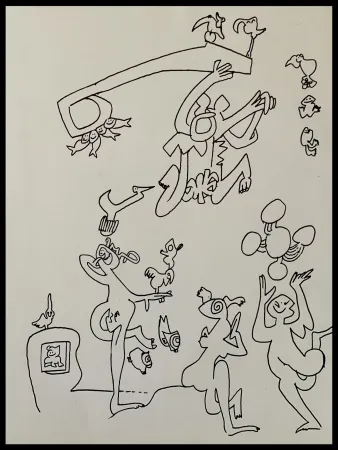 Lithografie Matta - Les oiseaux dans l'éternité