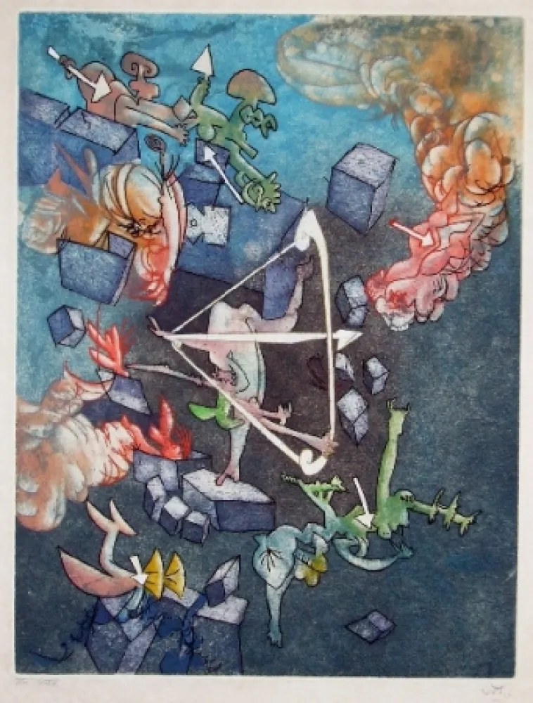 Ets En Aquatint Matta - Les prétendants