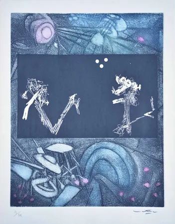 Ets En Aquatint Matta - Les Voix 