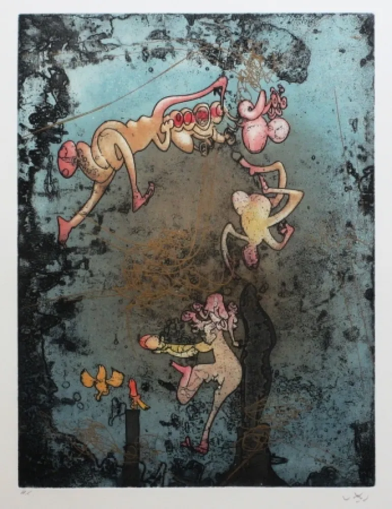 Ets En Aquatint Matta - Mallarmé l'or