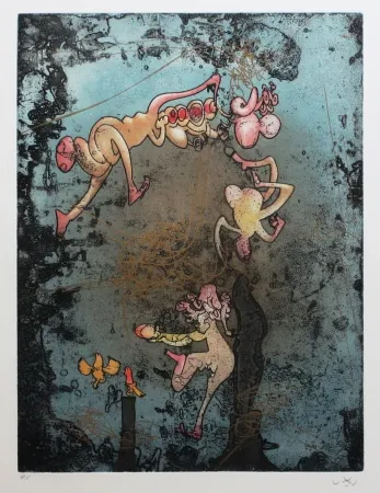 Ets En Aquatint Matta - Mallarmé l'or