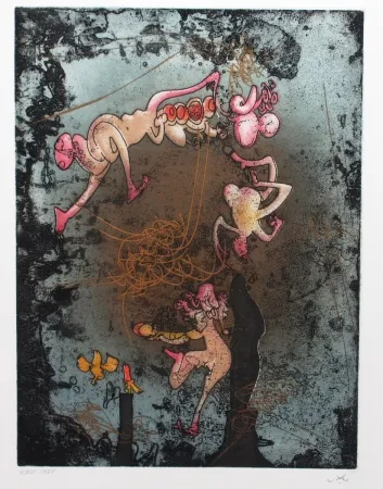 Ets En Aquatint Matta - Mallarmé L'or