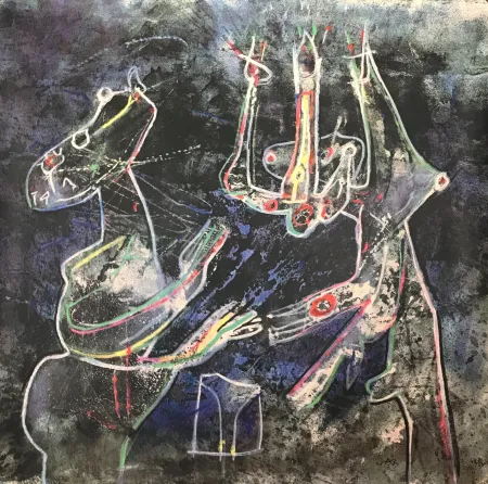 Zeefdruk Matta - Mes Dessins (23 Artistes pour Médecins du Monde)