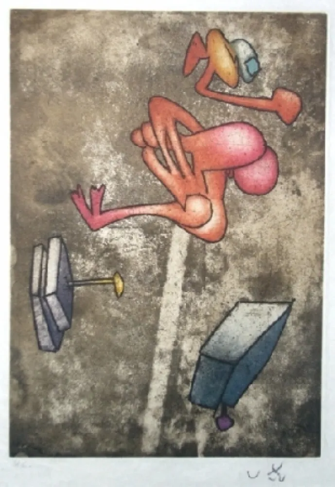 Ets En Aquatint Matta - Mot desserre freins