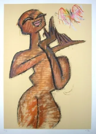 Zeefdruk Matta - Nu debout